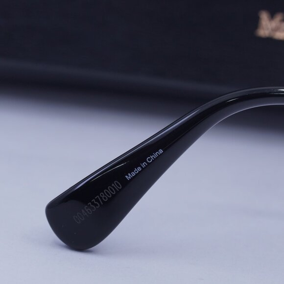 MaxMara ELSA MM0006 08A Geometric Sunglasses - Ruthenium/Smoke - Picture 10 of 14